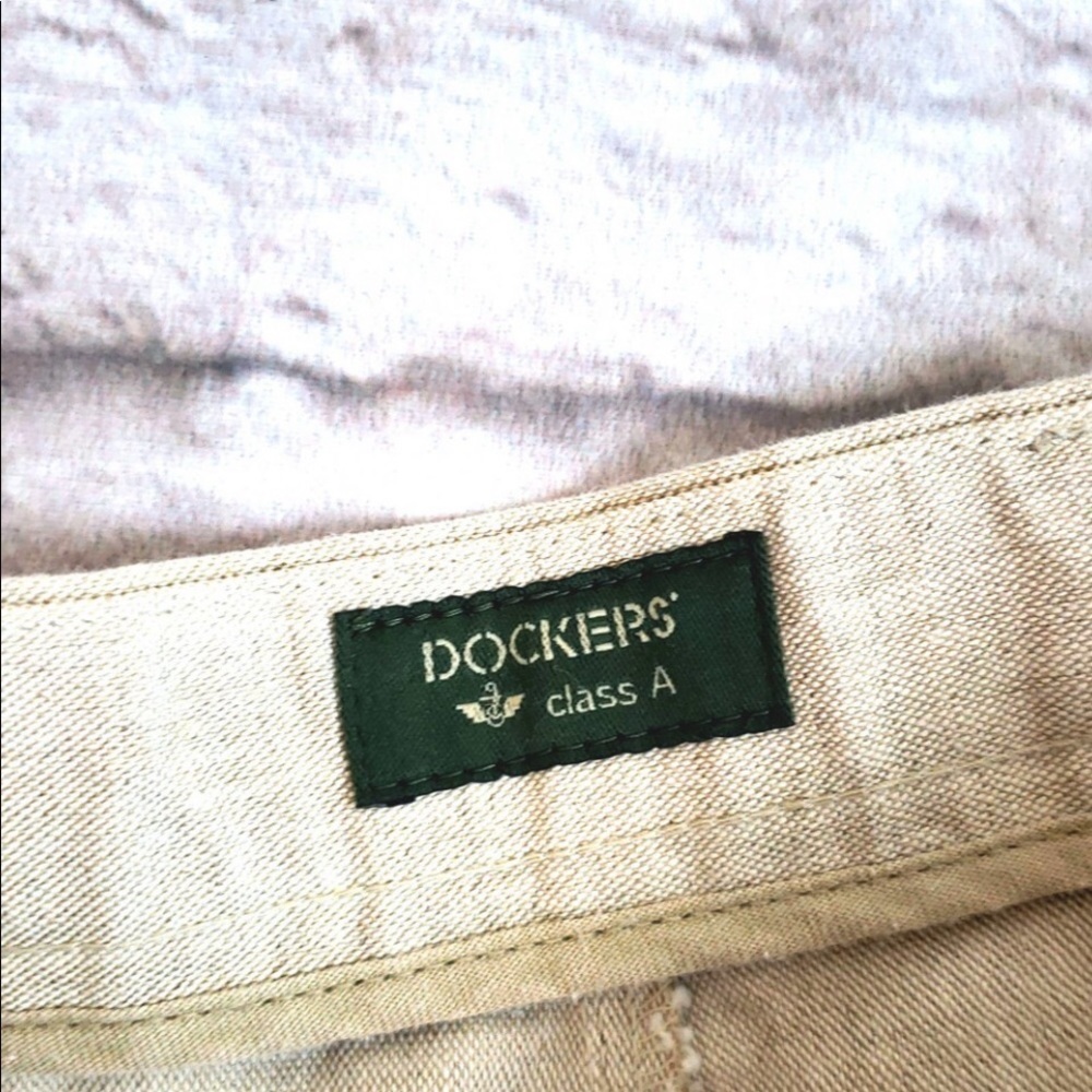 Mens linen Dockers pants - Picture 3 of 6